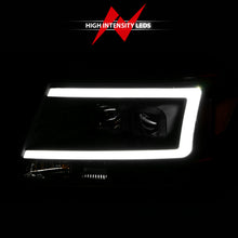 Load image into Gallery viewer, ANZO 2004-2008 Ford F-150 Projector Headlights w/ Light Bar Black Housing
