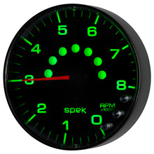 Load image into Gallery viewer, Autometer Spek-Pro Gauge Tachometer 5in 8K Rpm W/Shift Light & Peak Mem Black/Black