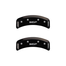 Load image into Gallery viewer, MGP 4 Caliper Covers Engraved Front & Rear MGP Black Finish Silver Char 1988 Chevrolet Corvette