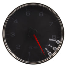 Load image into Gallery viewer, Autometer Spek-Pro Gauge Tachometer 5in 8K Rpm W/Shift Light & Peak Mem Black/Chrome