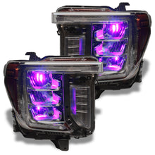 Load image into Gallery viewer, Oracle 19-21 Silverado/Sierra 1500 RGB Demon Eye Headlight Upgrade Kit - ColorSHIFT w/o Controller