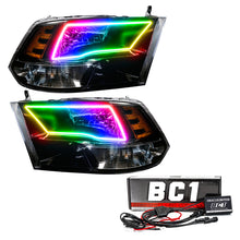 Load image into Gallery viewer, Oracle 09-17 RAM 1500 TRX Quad Pre-Assembled Headlights Black Housing - ColorSHIFT w/ BC1 Controller