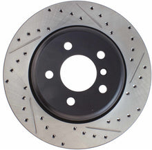 Load image into Gallery viewer, StopTech 2011-2013 BMW 535i / 2012-2016 BMW 640i Slotted & Drilled Rear Left Brake Rotor