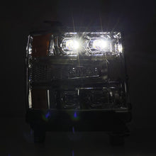 Load image into Gallery viewer, AlphaRex 16-18 Chevy 1500HD NOVA-Series LED Proj Headlights Chrm w/Actv Lgt/SeqSig & DRL(Req 810023)