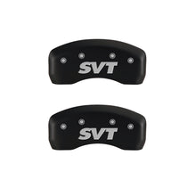 Load image into Gallery viewer, MGP 4 Caliper Covers Engraved Front & Rear SVT Red finish silver ch