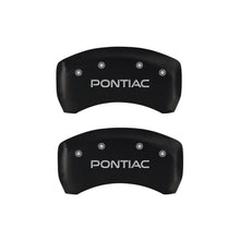 Load image into Gallery viewer, MGP 4 Caliper Covers Engraved Front & Rear Pontiac Red finish silver ch