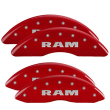 Load image into Gallery viewer, MGP 4 Caliper Covers Engraved Front & Rear MGP Red finish silver ch