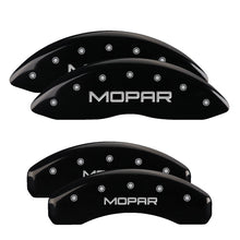 Load image into Gallery viewer, MGP 4 Caliper Covers Engraved Front & Rear MGP Black Finish Silver Char 2019 Buick Cascada