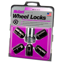 Load image into Gallery viewer, McGard Wheel Lock Nut Set - 5pk. (Cone Seat) 1/2-20 / 3/4 &13/16 Dual Hex / 1.46in. Length - Black