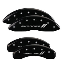 Load image into Gallery viewer, MGP 4 Caliper Covers Engraved Front & Rear Dodge Yellow Finish Black Char 2010 Dodge Ram 3500