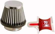 Load image into Gallery viewer, K&N Universal Chrome Filter - Round Tapered - 3in Base OD x 2in Top OD x 2.375in H
