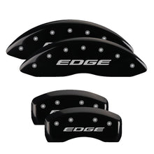Load image into Gallery viewer, MGP 4 Caliper Covers Engraved Front & Rear EDGE/2015 Black finish silver ch