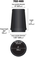 Load image into Gallery viewer, Airaid Universal Air Filter - Cone 6 x 7-1/4 x 5 x 7