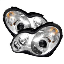 Load image into Gallery viewer, Spyder Mercedes Benz C-Class 01-05 4 DrProjector Headlights Halogen-LED Halo Chrm PRO-YD-MBW203-HL-C