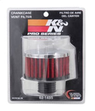 Load image into Gallery viewer, K&N .5in Flange ID x 3in OD x 3.25in H Rubber Base Crankcase Vent Filter