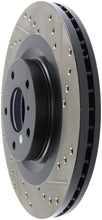 Load image into Gallery viewer, StopTech 06-07 350Z / 05-07 G35 exp Sport/ 06-07 G35X SportStop Slotted & Drilled Front Left Rotor