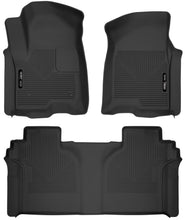Load image into Gallery viewer, Husky Liners 19-23 Chevrolet Silverado 1500 CC X-Act Contour Front & Second Seat Floor Liners
