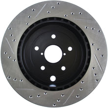 Load image into Gallery viewer, StopTech 08+ Subaru STI (Will Not Fit 05-07) Slotted & Drilled Sport Brake Rotor