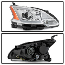 Load image into Gallery viewer, xTune 13-15 Nissan Sentra DRL LED Light Bar Halogen Projector Headlights - Chrm (PRO-JH-NS13-LB-C)
