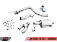 Load image into Gallery viewer, AWE Tuning 2019+ Ford Ranger 0FG Performance Exhaust System w/Chrome Silver Tips & Bash Guard