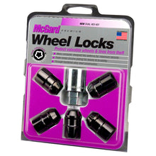 Load image into Gallery viewer, McGard Wheel Lock Nut Set - 5pk. (Cone Seat) 1/2-20 / 3/4 &13/16 Dual Hex / 1.46in. Length - Black