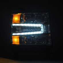 Load image into Gallery viewer, AlphaRex 16-18 Chevy 1500HD NOVA-Series LED Proj Headlights Chrm w/Actv Lgt/SeqSig & DRL(Req 810023)