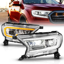 Load image into Gallery viewer, ANZO 19-23 Ford Ranger Full LED Projector Headlights w/ Initiation & Sequential - Chrome