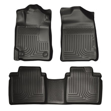 Load image into Gallery viewer, Husky Liners 13-14 Toyota Avalon Electric/Gas Weatherbeater Black Front & 2nd Seat Floor Liners