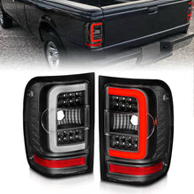 Load image into Gallery viewer, ANZO 2001-2011 Ford Ranger LED Tail Lights w/ Light Bar Black Housing Clear Lens