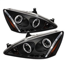 Load image into Gallery viewer, Spyder Honda Accord 03-07 Projector Headlights CCFL Halo LED Blk High H1 Low H1 PRO-YD-HA03-CCFL-BK