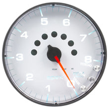 Load image into Gallery viewer, Autometer Spek-Pro Gauge Tachometer 5in 8K Rpm W/Shift Light & Peak Mem White/Black