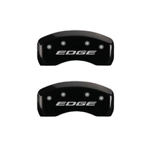 Load image into Gallery viewer, MGP 4 Caliper Covers Engraved Front & Rear EDGE/2015 Black finish silver ch