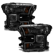 Load image into Gallery viewer, Oracle 15-17 Ford F-150 Dynamic RGB+A Pre-Assembled Headlights Halogen - Black Edition - ColorSHIFT