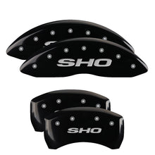 Load image into Gallery viewer, MGP 4 Caliper Covers Engraved Front & Rear MGP Black finish silver ch