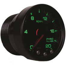 Load image into Gallery viewer, Autometer Spek-Pro Gauge Pyro. (Egt) 2 1/16in 2000f Stepper Motor W/Peak & Warn Blk/Smoke/Blk