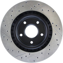 Load image into Gallery viewer, StopTech Power Slot 05-07 Cadillac XLR / 06-09 Chevy Corvette Front Left Drilled & Slotted Rotors