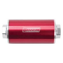 Load image into Gallery viewer, Russell Performance Profilter Fuel Filter 6in Long 60 Micron -10AN Inlet -10AN Outlet - Red