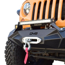 Load image into Gallery viewer, DV8 Offroad 07-18 Jeep Wrangler JK/JL Steel Stubby Front Bumper w/ Light Bracket & Winch Plate