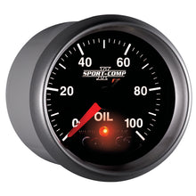 Load image into Gallery viewer, Autometer Sport-Comp II 52.4mm 0-100 PSI Oil Pressure Peak & Warn w/ Electronic Control Gauge