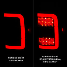 Load image into Gallery viewer, ANZO 01-11 Ford Ranger LED Taillights - Black Housing w/ Smoke Lens & Light Bar