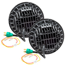 Load image into Gallery viewer, Oracle 7in High Powered LED Headlights - Black Bezel - Amber