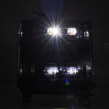Load image into Gallery viewer, AlphaRex 16-18 Chevy 1500HD NOVA-Series LED Proj Headlghts Alpha BK Atv Lgt/SeqSig & DRL(Req 810023)