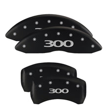 Load image into Gallery viewer, MGP 4 Caliper Covers Engraved Front & Rear 300 Black finish silver ch