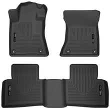 Load image into Gallery viewer, Husky Liners 19-23 Nissan Altima WeatherBeater Black Front & Second Seat Floor Liner