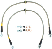 Load image into Gallery viewer, StopTech 00-05 Celica GT & GT-S/05-08 Scion tC Front Stainless Steel Brake Lines