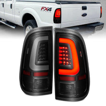 Load image into Gallery viewer, ANZO 2008-2016 Ford F-250 LED Tail w/ Lights Bar Black Housing Smoke Lens