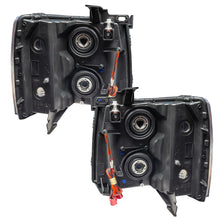 Load image into Gallery viewer, Oracle Lighting 07-13 Chevrolet Silverado Assembled Halo Headlights Round Style - Blk Housing -Green