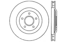 Load image into Gallery viewer, StopTech Power Slot 97-04 Chevy Corvette / 04 & 08 Cadillac XLR/XLR-V Front Right Drilled Rotors