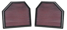 Load image into Gallery viewer, K&N Replacement Air Filter for 11-14 BMW M5/M6 4.4L V8 / 2015 M4/M3 3.0L I6 (2 per box)