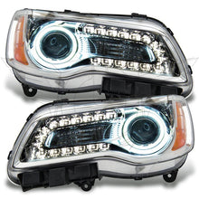 Load image into Gallery viewer, Oracle 11-14 Chrysler 300C NON HID LED Halo Headlights Chrome Housing - Blue